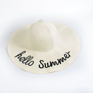 NEW! Hello Summer Floppy Wide Brim Hat